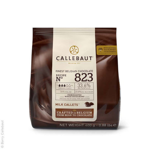 Callebaut 823 Milk Chocolate 33.6%  400g